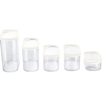 Dóza na potraviny SILVERCREST® Sada potravinových dóz (Sada 4 velikostí/bílá)