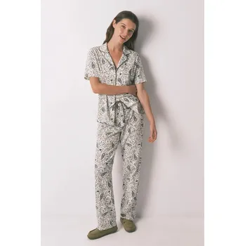 Dámské pyžamo Bavlněné pyžamo women'secret 3793064 zelená 91X, vel. S