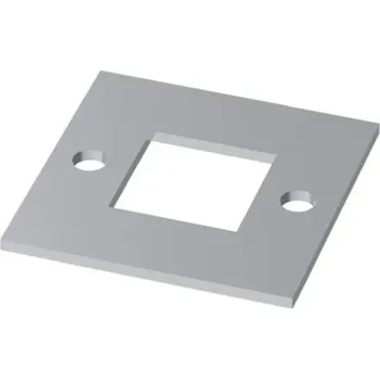 Zábradlí Hahn Steel Montážní deska 88 x 65 x 4 mm pro sloupek 40 x 40 mm, Nerez AISI 304, surový stav