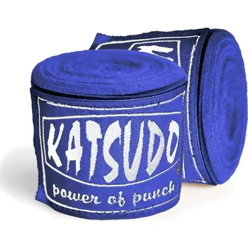 Bandáž na box a MMA Katsudo elastická boxerská bandáž Path, modrá 250cm