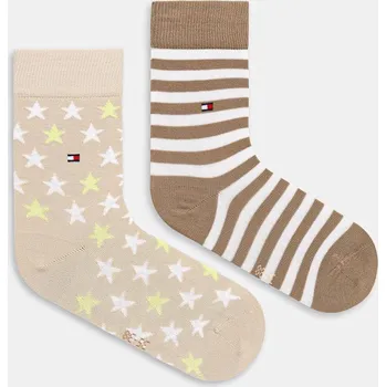 Pánské ponožky Dětské ponožky Tommy Hilfiger 2-pack 100000816.PPY2 béžová 80B, vel. 39/42