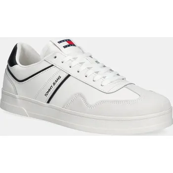 Pánské tenisky Sneakers boty Tommy Jeans THE GREENWICH LEATHER EM0EM01571 bílá 00X, EUR 46