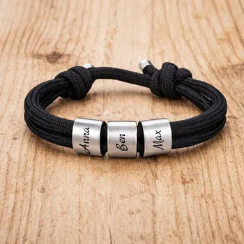 Náramek Náramek Unisex Chirurgická ocel Family Cord