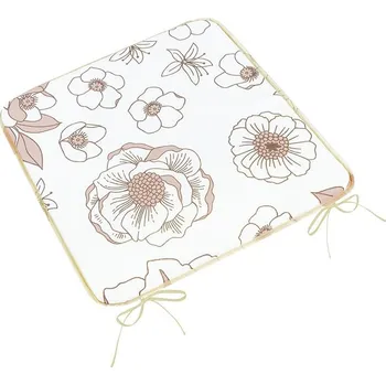 Podsedák Sedák Adéla hladký Lososová,Bílá BX13799 - 40x40 cm