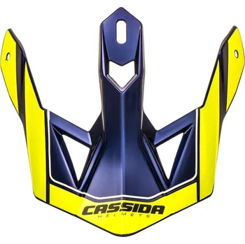 Motodoplněk Kšilt pro přilbu Cassida Cross Pro II fluo žluto-modrý