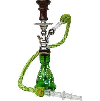 Čistič dýmky Vodní dýmka 36 cm, TopMark Anat zelená malovaná NEW