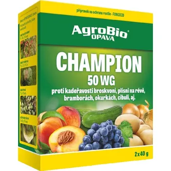 Pesticid AgroBio Opava, s.r.o. AgroBio Champion 50 WP Hmotnost: 2 x 40 g
