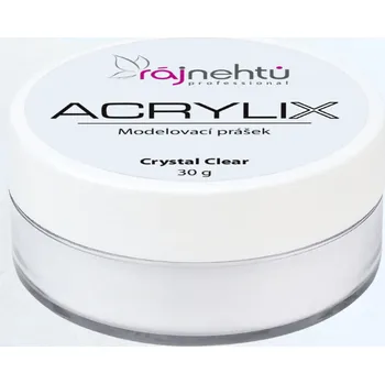 Umělé nehty Ráj nehtů Akrylový prášek ACRYLIX 30 g - Crystal Clear