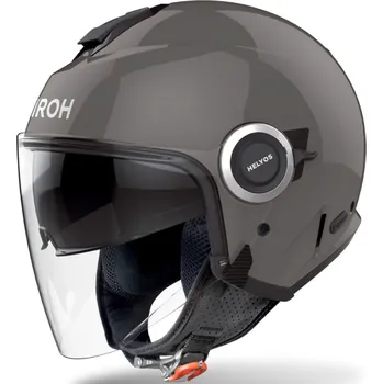 Motodoplněk Otevřená helma na motorku Airoh HELYOS Color lesklá tmavě šedá S
