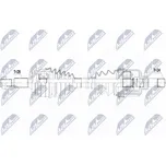 NTY HNACÍ POLOOSA PEUGEOT 308 II 1.2THP 130KM,1.6,1.6THP,1.6HDI 13 /LEFT, 6B TYP MC/ (NPW-PE-021) (NPW-PE-021)