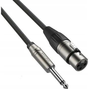 Audio kabel Kabel XLR - jack 6,3 mm Roxtone SMXJ210L3 3 m (XLR samec - 6,3 mm jack, délka 3 m)