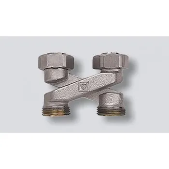 Ventil HERZ křížení pro radiátory VK přímé, rozteč 50 mm, 2 x 3/4" Euroconus