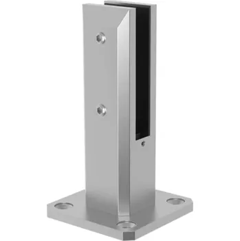 Zábradlí Podlahový držák skla, pro sklo 12-17,52mm, nerez 2205, broušený