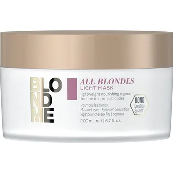 Vlasová regenerace Schwarzkopf Professional BlondME All Blondes Light Mask lehká vyživující maska 200 ml, EXP. 05/2026