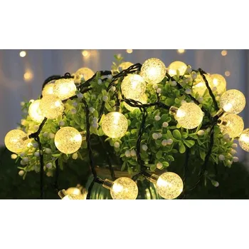 Venkovní osvětlení Solární LED girlanda 40 led 785cm kulatá