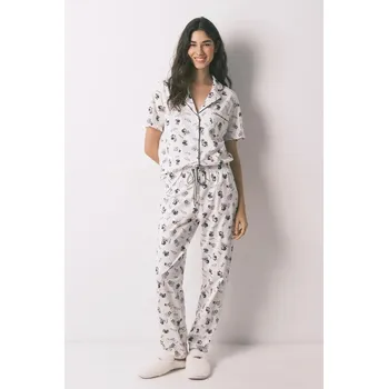 Dámské pyžamo Bavlněné pyžamo women'secret 3133490 bílá 00X, vel. L