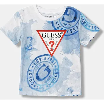 Chlapecké oblečení Dětské bavlněné tričko Guess N6GI02.K8HM4.PPY2.M modrá 05X, vel. 88-96