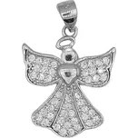 Stříbrný přívěsek anděl se zirkony