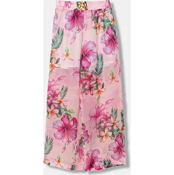 Dětské kalhoty Guess J6GB01.WA2T0.PPY2.M růžová 03X, vel. 158-166