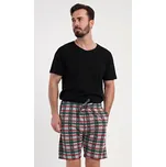 Vienetta MAN Pánské pyžamové šortky Paul: tmavě zelená M