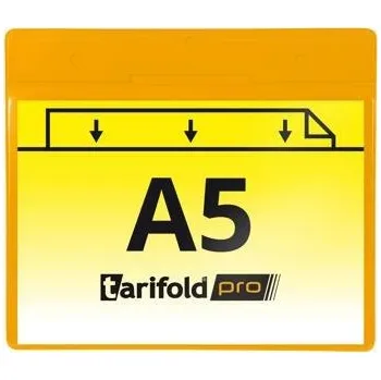 Kancelářský nábytek Magnetická identifikační kapsa djois, A5, na šířku, žlutá, 10 ks