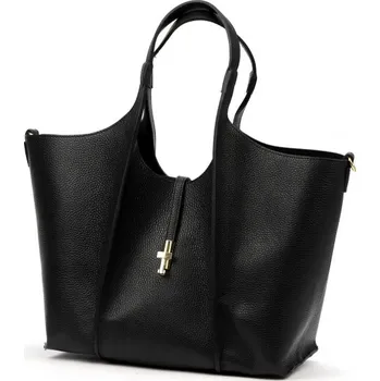 Kabelka Kožená kabelka Luka 26-068 DOLLARO - černá