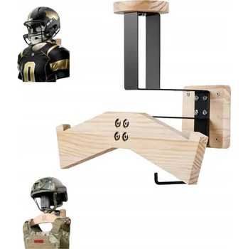 Věšák Nástěnný držák / věšák na helmu a motocyklovou bundu s hákem - VELKÝ