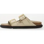 Tenisky Birkenstock Arizona Droplet Buckle Natural Leather Patent Women High-Shine Ecru EUR 39