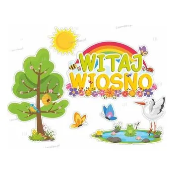 Set školních potřeb Dekoracje okienne wiosenne - Witaj wiosno 6el