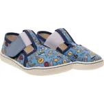 Bačkory Fare WIDE 7001402, obrázkové, modré na suchý zip Velikost: 24