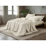 Mušelínové povlečení PURELY krémové Rozměr povlečení: 80 x 80 cm | 155 x 220 cm