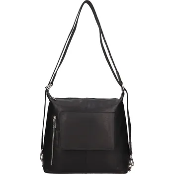 Městský batoh Dámská kožená kabelka/batoh SendiDesign Jena – černá