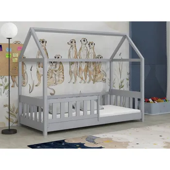 Dětská postel Dětská domečková postel Pavel Barva dřeva: Šedá, 80x180