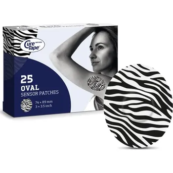 Náplast CureTape® Sensor Patches Art ochranné náplasti barva Zebra 25 ks