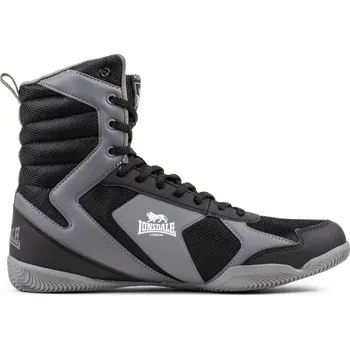 Boxerská obuv Lonsdale boxerské boty Heskin, černo šedé 40