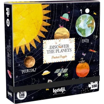 Hračka LONDJI Kapesní puzzle Objev planety - 100 pcs
