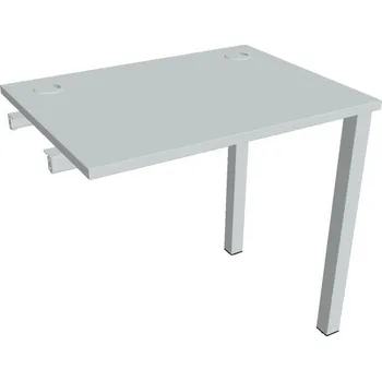 Psací stůl Stůl pracovní úzký UE 800 R řetězící rovné - ŠEDÁ , ŠEDÁ