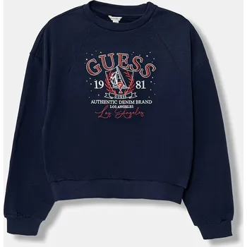 Chlapecké oblečení Dětská bavlněná mikina Guess J6RQ06.KAD74.PPY2 námořnická modř 59X, vel. 147-157