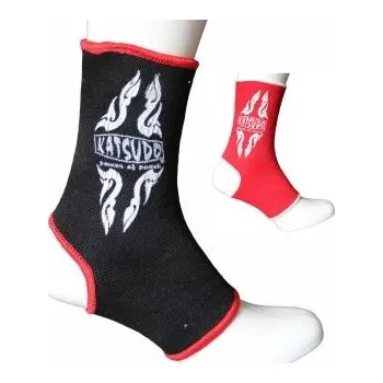 Bandáž na box a MMA Katsudo bandáže kotníků Fire, černé M