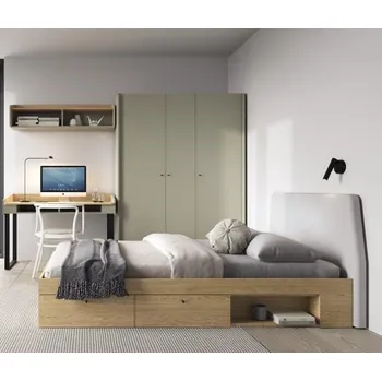 Dětský pokoj Dětský pokoj Alessio, sestava D1, eukalyptus-dub Baltic Dune AE13 L/ P, Postel Alessio 120 cm