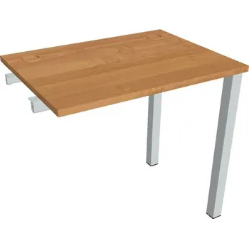 Psací stůl Stůl pracovní úzký UE 800 R řetězící rovné - OLŠE , ŠEDÁ