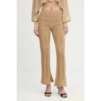 Dámské kalhoty Bavlněné kalhoty Twinset 261TT3262 béžová 80X, vel. S