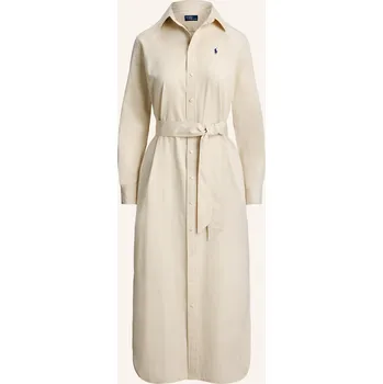 Dámské šaty Polo Ralph Lauren Dámské Košilové Šaty, béžová / krémová, 42