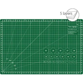 Řezací podložka TEXI GREEN 45 x 30 cm,3 mm, 5 vrstvá, zesílená