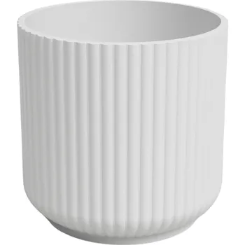 Květináč Květináč Luna, 15 cm, keramika, bílá