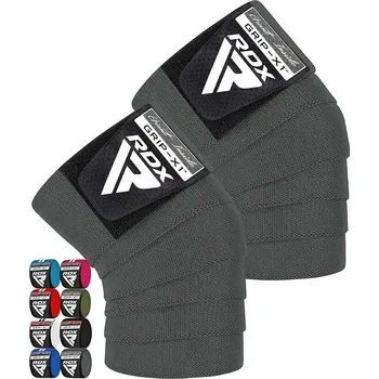 Bandáž na box a MMA RDX kolenní bandáže K1, šedá