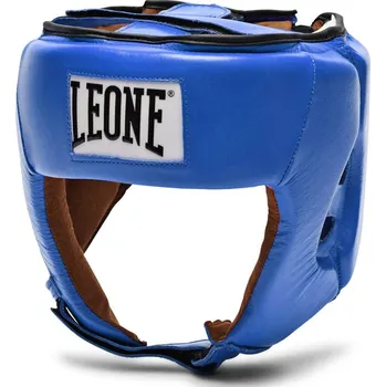 Chránič hlavy na box a bojový sport Leone boxerská tréninková helma Contest, modrá S