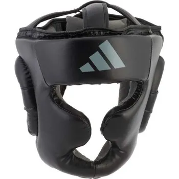 Chránič hlavy na box a bojový sport Adidas boxerská helma Speed Chin, černo-šedá L