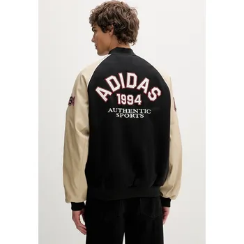 Pánská větrovka Bunda z vlněné směsi adidas Originals KE2243 černá 99X, vel. L