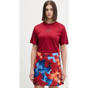 Pánské tričko Bavlněné tričko adidas Z.N.E KC7718 burgundské 83X, vel. S